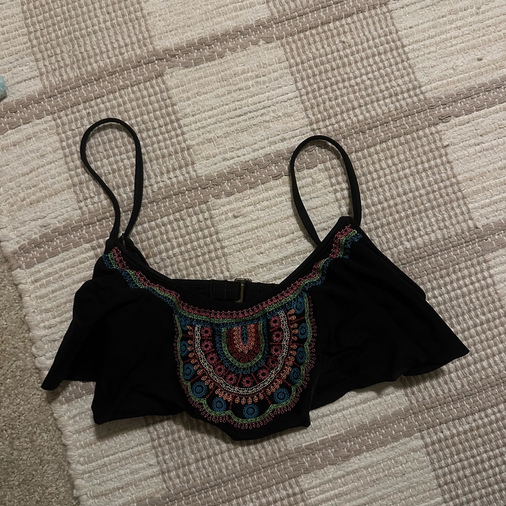 Black swim top